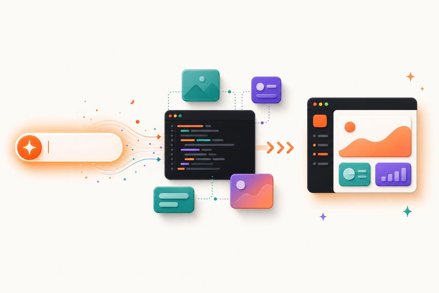 How AI app builders actually work — from a sentence to a running app